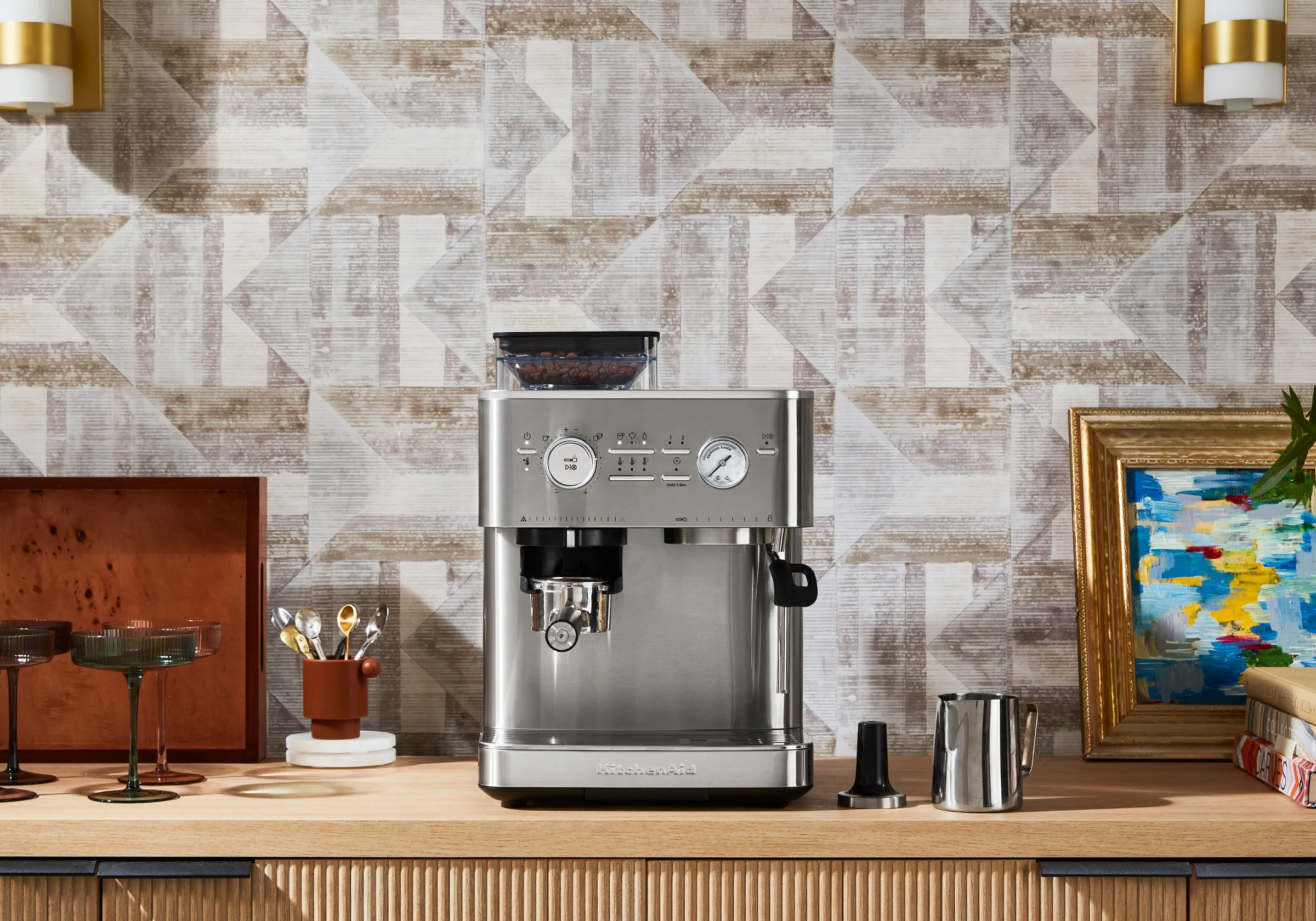 Semi Automatic Espresso Machine with Burr Grinder - Image 26