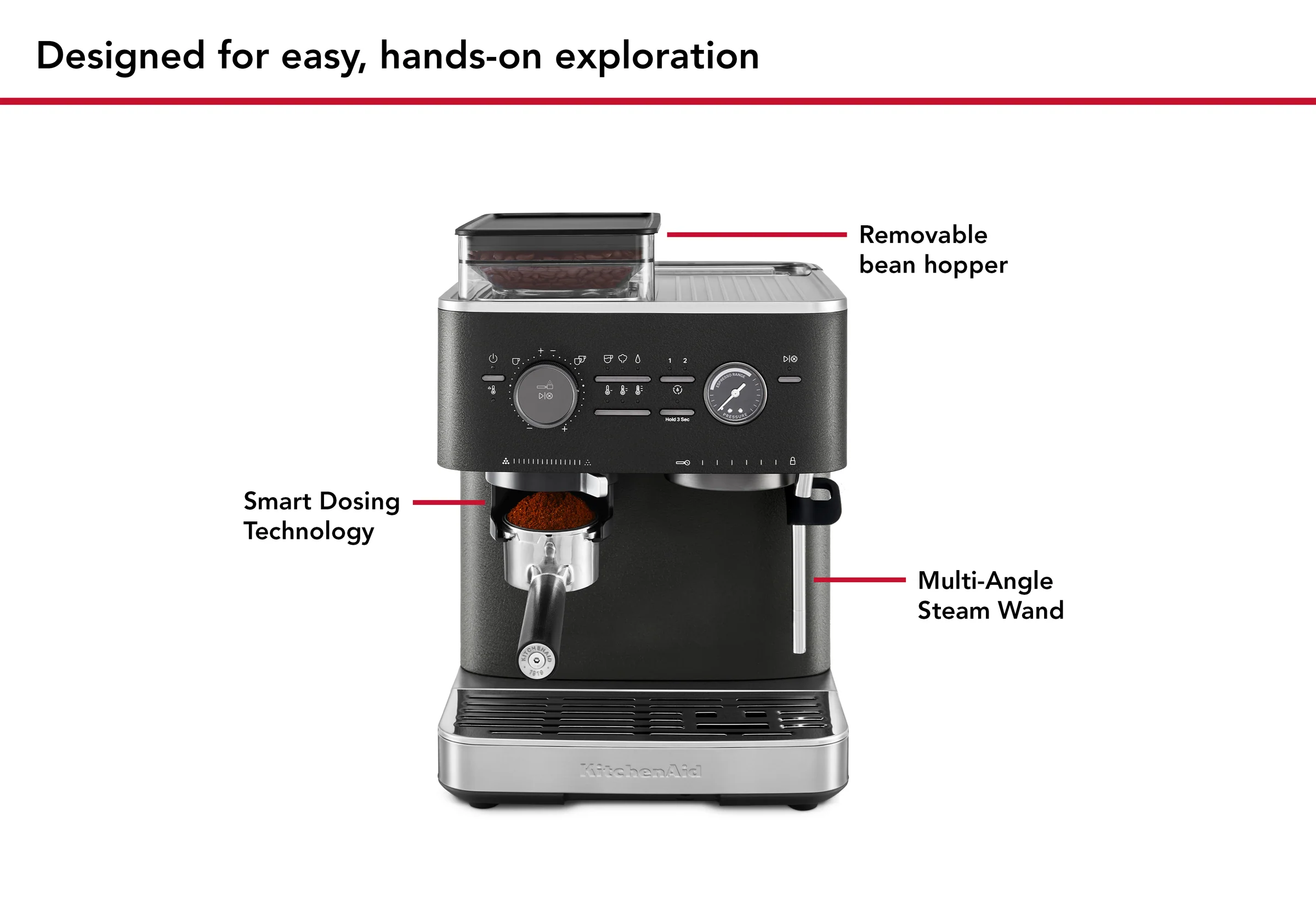 Semi Automatic Espresso Machine with Burr Grinder - Image 6