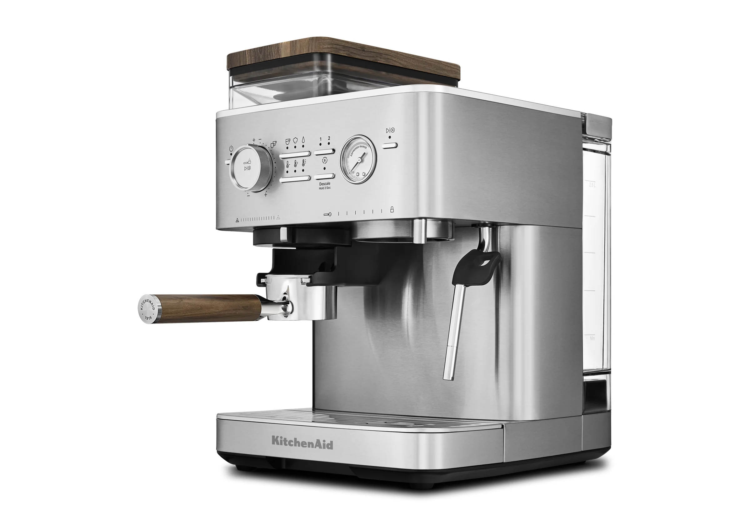 Semi Automatic Espresso Machine & Walnut Wood Accessories Bundle - Image 11