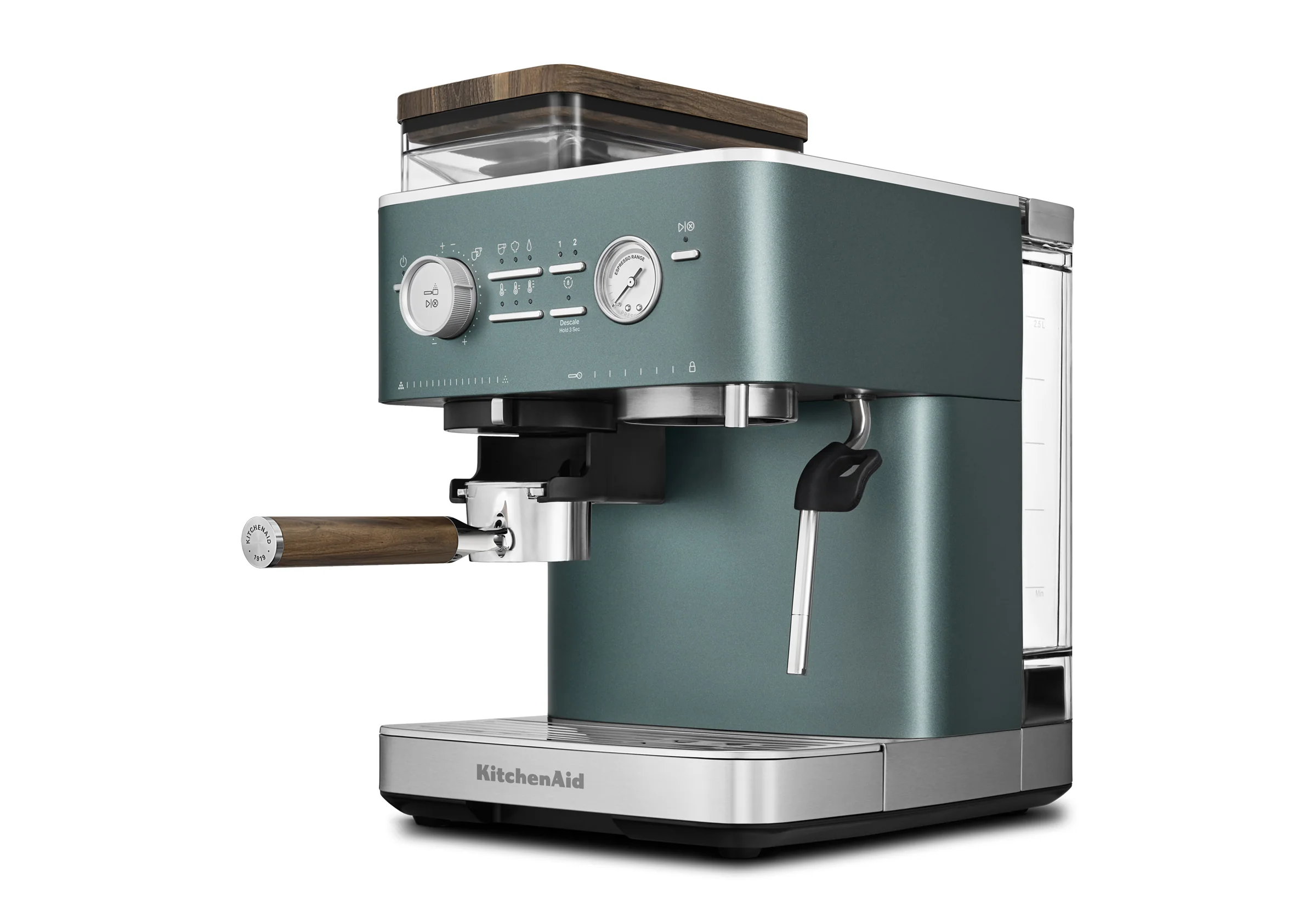 Semi Automatic Espresso Machine & Walnut Wood Accessories Bundle - Image 29