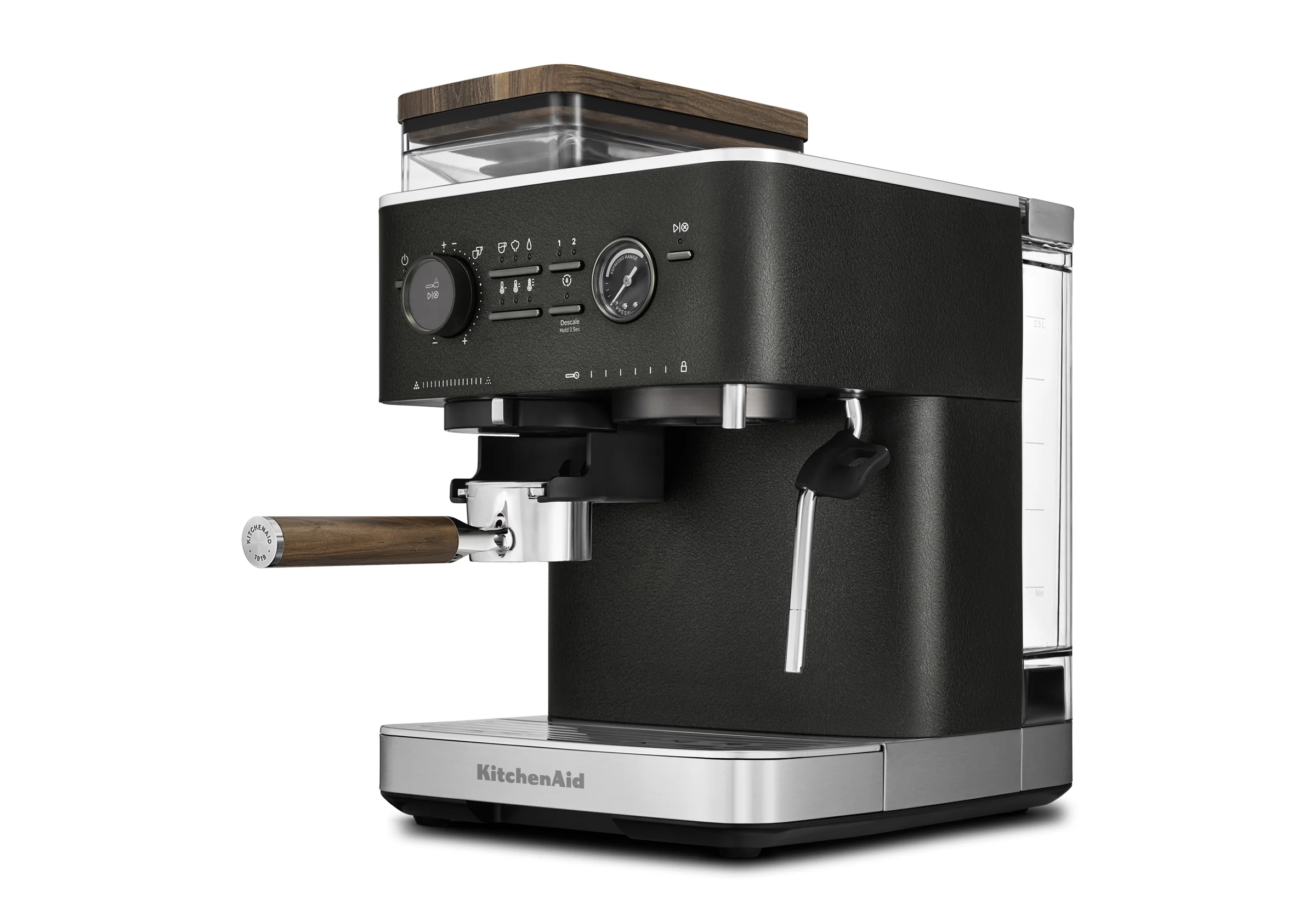 Semi Automatic Espresso Machine & Walnut Wood Accessories Bundle - Image 36